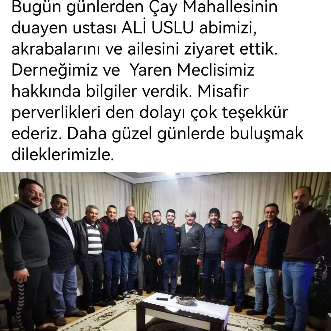 yaren ziyaret ali uslu